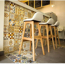 LWW Sedie, solidi domestici di legno alto sgabello Sgabelli, moderno e minimalista, alta Sedia creativi Sgabelli, cassiere Reception sedia,B,Marrone