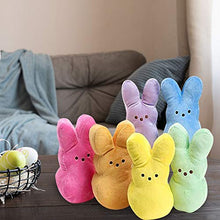 XSDF 1 pezzo di peluche coniglietto pasquale simulazione animale cuscino masticazione animale regalo interattivo (15 cm, viola)