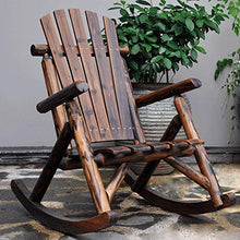 Sedia a Dondolo per Adulti Siesta Sedia a Dondolo da Esterno, Sedia da Tavolo retrò per Balcone all'aperto, Sedia antisettica in Legno massello, Sedia combinata Multifunzionale, Adatto per Cortile/I
