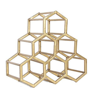 Rack per vino Vini Bianchi for Piccoli Zona bar con 6 bottiglie del vino del metallo Rack controsoffitto Free-supporto del banco di immagazzinaggio del vino del risparmiatore dello spazio protezione f
