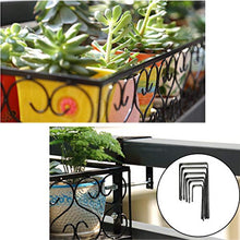 Stand per Fiori in Metallo Nero, pianta per Interni ed Esterni, Stand per pianta Rettangolare in Ferro Art (Dimensioni : 60cm)