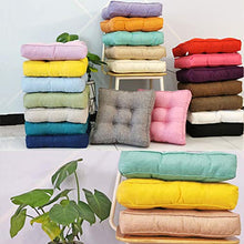 Morbuy Cuscini per Sedia Piazza, 100% Cotone Spessa Comoda Seduta Traspirante Cuscino per Pavimento per Interno ed Esterno mobili e Arredamento da Giardino (40 * 40,Marrone Scuro)