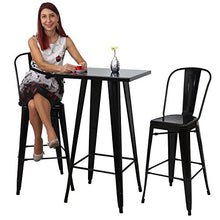 Tavolo tavolino da Bar HWC-A73 Metallo Nero