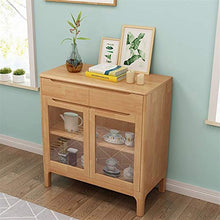 XINMUHE-Z Armadietti Cinesi Moderni Semplici - Armadietto Laterale da Pranzo, Materiale in Legno Massello, con 2 Cassetti, Lussuosi Ed Eleganti Mobili Contenitori
