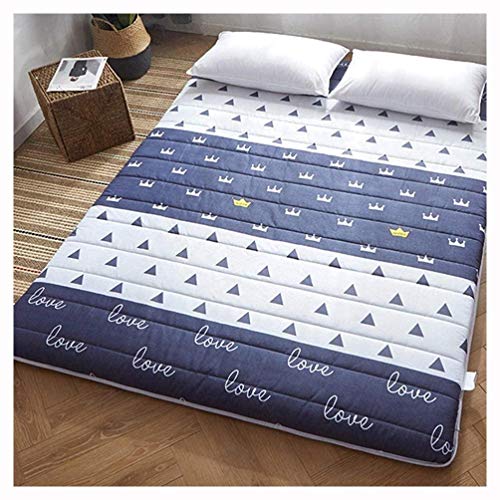 ZZX Materassino Premium Tappetino Pieghevole Tappetino Giapponese Addensare Futon Tatami Cuscino Materasso Cuscino per Dormire Tappetino per Dormire per Appartamenti per Studenti,D-100 * 200cm