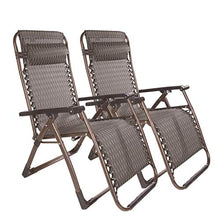 Sywlwxkq 2 Pezzi Zero Gravity Giardino Lettino Prendisole Lettino reclinabile Reclinabile Pieghevole per Esterni Mobili da Giardino Sedia Spiaggia Campeggio Casa Sedia da Salotto