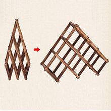 LHQ-HQ Supporto Pieghevole carbonizzato 6 Griglia di Legno Vino Moda Wine Rack Bar/Home/Ristorante Arredamento della Cucina della mensola del Supporto di visualizzazione