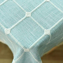 WSJIABIN Tovaglia Arredamento casa Moderna Minimalista Verde Spesso Plaid Copertura Asciugamano Soggiorno Camera da Letto tovaglia di Lino tovaglia