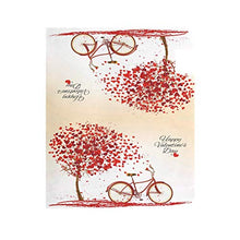 Casella postale magnetica per San Valentino Bike Tree Red Heart Cycle Copre grande cassetta postale Involucri Giardino Cantiere Home Decor Oversize Dimensioni 64,8 x 53,3 cm