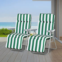 Outsunny 2 Sedie a Sdraio Prendisole on Braccioli Reclinabili da Giardino Acciaio e Poliestere 60 x 75 x 102 cm