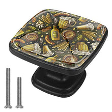 Birra estiva 4 PCS Pomelli per Porta, Pomolo per Mobile, Pomelli per Mobili con Viti, Maniglia per Armadietto, Pomelli per Porta, Pomelli per Cassetti per Porta, Armadio, Cassetto e Credenza