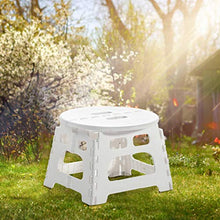 Home - Sgabello pieghevole in plastica antiscivolo, per attività all'aperto, campeggio, campeggio, pieghevole, piccolo sgabello da pesca, sgabello portatile da campeggio e da viaggio