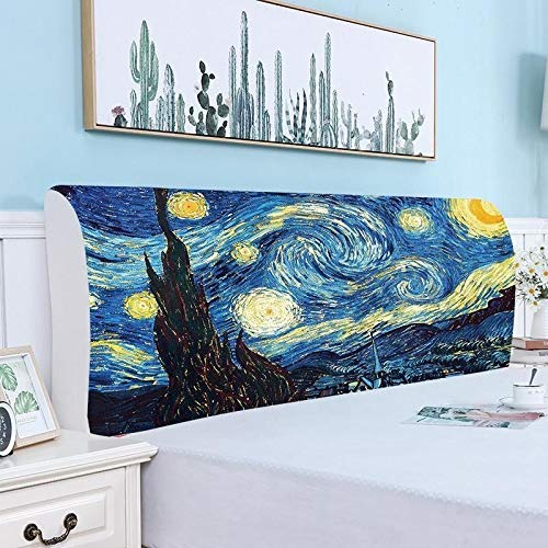 Fodera Copri Testata Letto Copertura Testiera Letto Matrimoniale Singolo Elastica per Letto Fodera Protezione Elastico all-Inclusive Copritestiera Letto (Color : R, Size : 180cm)