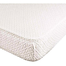 Tata Home Coprimaterasso Elasticizzato in Spugna Jacquard con Angoli ed Elastici cm 180x200 Misura 2 PIAZZE Matrimoniale - Altezza Materasso cm 25