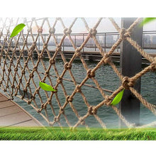 Rete per laghetto-Rete anti-caduta Iuta Rete di canapa / Parco giochi Rete da arrampicata / Balcone Ringhiera per scale Recinzione di sicurezza Decor Reti a rete / Per bambini Parete divisoria Telone
