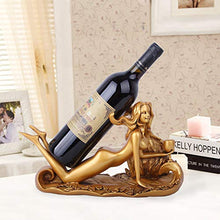 COLiJOL Artigianato in Resina Bellezza Sexy Decorazione per la Casa Decorazione per Portabottiglie Regalo Di Nozze Creativo,Oro