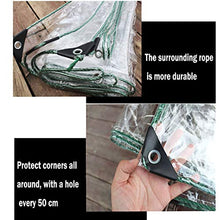 Telo MYAN Impermeabile, Telone Protezione per Esterno Pianta Copertina Robusto PVC con Occhielli Facile da Installare Chiaro Telone per All'aperto Gazebo (Size : 3M X 4M)