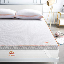 Maxzzz Topper Materasso, Coprimaterasso in Memory Foam al Carbone di bambù di 5cm con Fodera Rimovibile e Lavabile, Topper con Design Ventilato, Ipoallergenico, Inodore, 160x190cm, CertiPUR