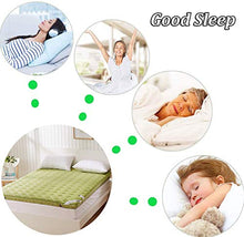 QXTT Materasso Futon Matrimoniale Singolo Pieghevole Materasso Letto Futon Portatile Tatami Morbido Allevia Il Mal di Schiena Materasso Non-Slip Addensare Dormendo Stuoia Stuoie Bed,Green-120 * 200cm