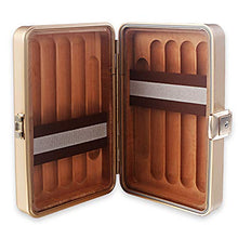 Panjianlin Cigar Box Innovativa Comodo Blocco Cigar Humidor Grande capacità di Alluminio in Lega di magnesio Caso Legno di Cedro Cigar Box Portable di Viaggio Cigar Box di stoccaggio