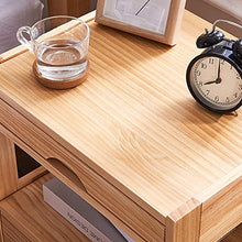 Comodino Comodino Mobili Accent Tabella di estremità del Torace Facile Pull Tessuto Bins Organizzatore unità for Camera Mini Legno Comodino con cassetti può Essere posizionato sullo Studio, Camera da