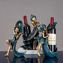 Lucidting Stoccaggio Domestico della Decorazione della Cremagliera del Vino della Resina 25.5 * 16.5 * 29.5cm Blu