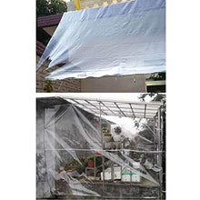 MNBV Telone Trasparente, Tenda Impermeabile con Occhielli Pesanti in PVC per Fiori, Copertura per Piante, 350 g / m2, 0,3 mm (Colore: Trasparente, Dimensioni: 1,4x2 m)
