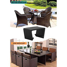 Kuinayouyi - Clip per mobili da giardino, in vimini, per sedie in rattan, con clip di fissaggio, 8 pezzi, 6 cm