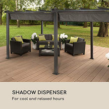 blumfeldt Pantheon Roof &Bull Tettuccio di Ricambio &Bull Tetto per Pergola &Bull Tetto Apribile &Bull 3 x 6 m &Bull Resistente agli Agenti Atmosferici &Bull Idrorepellente &Bull Grigio