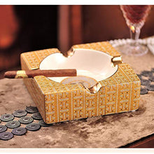 NIHAOA Accessori del Sigaro Oro Ceramica Cigar Ashtray Casa Tavola Accessori Deco Outdoor Fumo Ash Tray