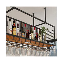 FCXBQ Appendiabiti da Bar, portabicchieri da Vino sospeso, Appendiabiti in Ferro rovesciato Creativo per Bar di casa, portabottiglie per Vino, cremagliera (Dimensioni: 150 * 30 cm)