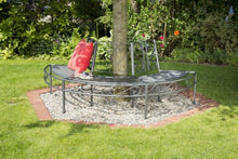 greemotion 416392 Panchina Semicircolare da Albero Toulouse in Acciaio, 195 x 100 x 83 cm, Grigio, 195x100x83 cm