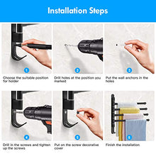 Porta Salviette ZB ZealBoom Porta Asciugamani Girevole con 4 Braccia Girevoli 180° Rotazione Portasciugamani da Parete per Bagno, Cucina, Balcone, WC