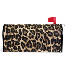 Copertina magnetica per cassetta postale con stampa leopardata, grande, per giardino, cortile, decorazione per la casa, dimensioni 64,8 x 53,3 cm