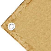 YIFANDU Copertura per Balcone 0.8x4m Impermeabile Protezione della Privacy Schermo con Occhielli e Cordoncino per Balcone Giardino Protezione della, Color Crema