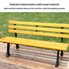 Panchina da Giardino All'aperto Panche da Terrazza per Tempo Libero, Panche da Cortile con Struttura in Ghisa e Legno Massello Anticorrosivo, Comoda Panca 2-4 Posti, 1,2m Panchina Decorativa Prato