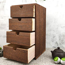 Gesh - Cassettiera in legno con cassettiera in legno, per gioielli, cosmetici, ufficio, decorazione per la casa