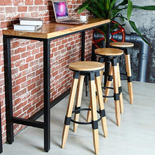 Sedia Con Sgabello Alto Regolabile, Sgabelli Da Bar Nordici in Legno Massello Le Sedie Da Bar Per Il Tempo Libero A Casa Possono Essere Utilizzate in Armadietti Da Cucina, Ristoranti,Wood color