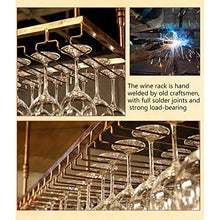FAFZ Portavini Portabicchieri da Vino Rosso da Appendere, Portabottiglie da Soffitto in Metallo Regolabile, Espositore da Bar con Portabicchieri Alto (Size : 90cm)