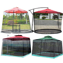 Zanzariera per ombrellone da giardino ， Ombrellone da giardino Schermo da tavolo Ombrellone Copertura per zanzariera Copertura per recinzione in rete con cerniera per giardino esterno Campeggio