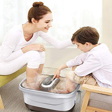 FAY Massaggiatore Plantare con Calore, Doppia Vasca elettrica Pedicure Spa Massaggio a Rullo, Bolle O2, Temperatura Regolabile Digitale e conversione di frequenza