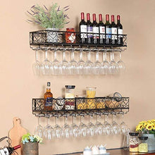 YZ-YUAN Armadi per Vino Armadi per Vino Multifunzione in Ferro Portabottiglie da Parete Bar Salotti Hotel Ristoranti Decorazione Scaffale (Dimensioni: 30 * 25 cm)