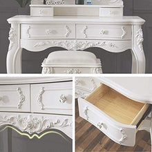 HLZY Scrivania Vanity per Camera da Letto Tavolino Moderno condimento in Legno massello Camera da Letto Francese tavolino Semplice Rurale Principessa Piccolo Appartamento Color : Style 1 (80cm)