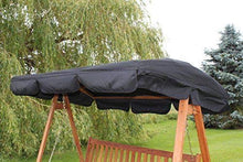 Olive Grove - Ricambi baldacchino per dondolo da giardino a 3 posti o amaca, colore: nero (cod. colore: 459)