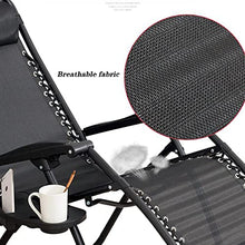 LINGZE Lettino Prendisole, sedie reclinabili Relax con portabicchieri e Porta Telefono, poggiatesta Regolabile, Sedia Portatile da Campeggio per Spiaggia da Giardino all'aperto