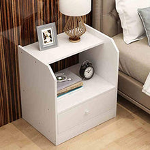 Comodino Semplice, Semplice Camera da Letto Moderna, economia, Piccolo Armadio, carico 300 kg-48x34x40 cm FANJIANI
