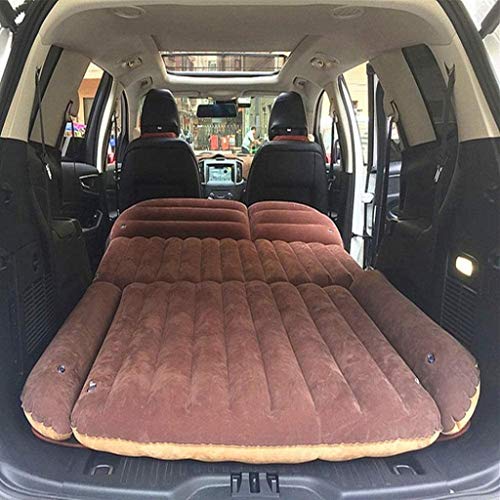 Lettino da viaggio Lettino da viaggio Sedile posteriore Air letto portatile viaggio gonfiabile letto aria della base auto gonfiabile letto su due lati che si affolla Materasso con built-in cuscino 5-2