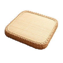 LTINN Cuscini Tatami in Rattan Naturale, Tessuti a Mano ecologici, Traspiranti e Non collassanti, Cuscini del Pavimento del Soggiorno del Balcone Rotondi e Quadrati ispessiti, alloggi in Famiglia