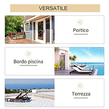 Outsunny Sedia Adirondack in Legno, Sedia a Dondolo per Giardino ed Esterni Impermeabile, 77x94x97cm Teak