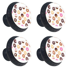Ciambelle 4 PCS Pomelli per Porta, Pomolo per Mobile, Pomelli per Mobili con Viti, Maniglia per Armadietto, Pomelli per Porta, Pomelli per Cassetti per Porta, Armadio, Cassetto e Credenza